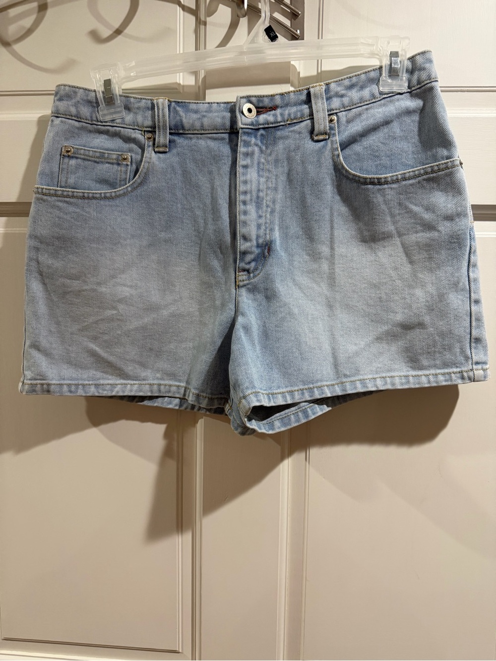 Carolina Blues Light Wash Denim Shorts - Classic Women's Jean Shorts Size 12